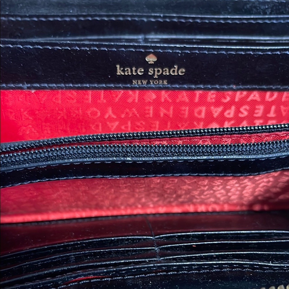 Kate Spade Black and Cream Wallet - Picture 6 of 7